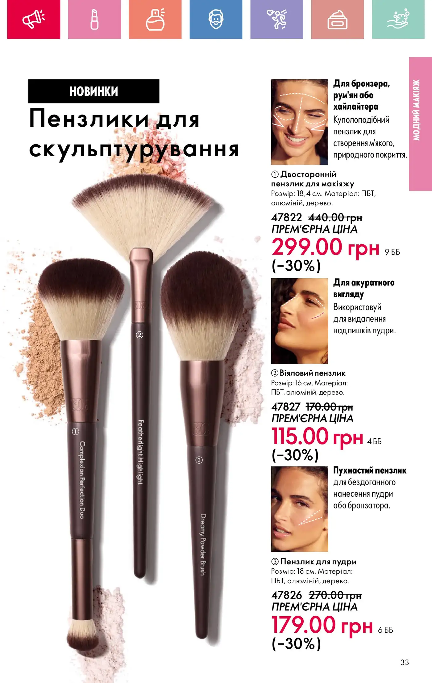 Легкость скульптурирования: новые кисти для лица от Oriflame 1 oriflame 10 2025 ua 33 2